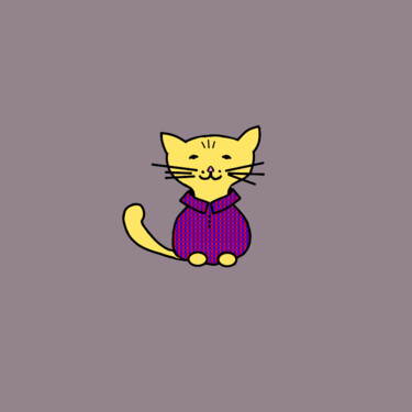 Arts numériques intitulée "Cats & Cats #12" par Lana Vereshchagina, Œuvre d'art originale, Travail numérique 2D