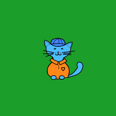 Arts numériques intitulée "Cats & Cats #13" par Lana Vereshchagina, Œuvre d'art originale, Travail numérique 2D