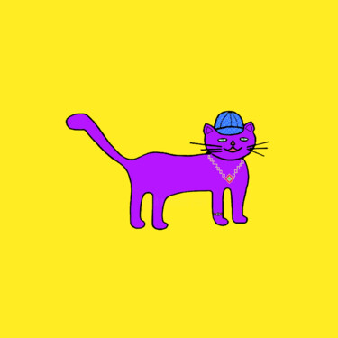 Digital Arts titled "Cats & Cats #26" by Lana Vereshchagina, Original Artwork, 2D Digital Work