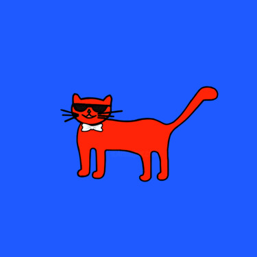 Digital Arts titled "Cats & Cats #31" by Lana Vereshchagina, Original Artwork, 2D Digital Work
