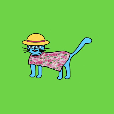 Цифровое искусство под названием "Cats & Cats #34" - Lana Vereshchagina, Подлинное произведение искусства, 2D Цифровая Работа