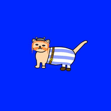 Цифровое искусство под названием "Cats & Cats #76" - Lana Vereshchagina, Подлинное произведение искусства, 2D Цифровая Работа