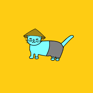 Digital Arts με τίτλο "Cats & Cats #79" από Lana Vereshchagina, Αυθεντικά έργα τέχνης, 2D ψηφιακή εργασία