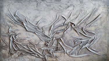 Ζωγραφική με τίτλο "Abstraction #92" από Lana Vereshchagina, Αυθεντικά έργα τέχνης, Ακρυλικό Τοποθετήθηκε στο Ξύλινο φορείο…