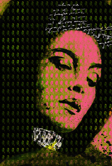 Картина под названием "MONICA 24" - Lana, Подлинное произведение искусства, Цифровой коллаж