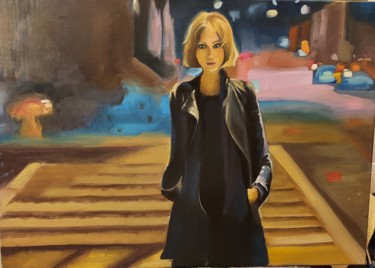 Pintura titulada "L.A girl" por Svetlana Chernobai (LanaBlack), Obra de arte original, Oleo Montado en Bastidor de camilla d…