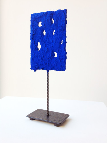 Sculpture intitulée "petit-passage-bleu.…" par Guillaume Lancelin, Œuvre d'art originale