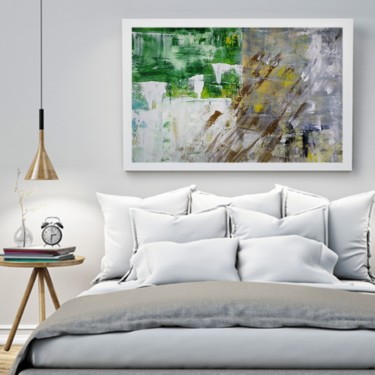 Картина под названием "My favorite city ..…" - Kxenia Laven, Подлинное произведение искусства, Акрил Установлен на Деревянна…