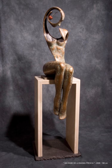 Skulptur mit dem Titel "Ma Dame de la bauma…" von Jean-Louis Landraud, Original-Kunstwerk