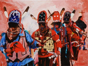 Painting titled "Soldiers of the Vir…" by Lane Dewitt Studio, Original Artwork, Other