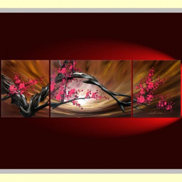 Painting titled "Plum Blossoms" by Lang, Original Artwork, Other