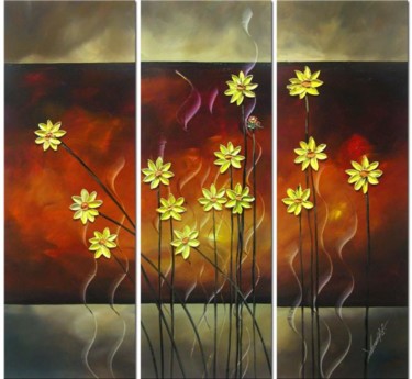 Daisy Painting titled "Daisy" by Lang, Original Art, Oil