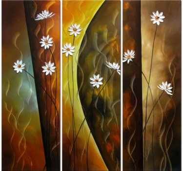 Daisy Painting titled "Daisy" by Lang, Original Art, Oil
