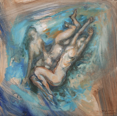 Painting titled "étude n°2" by Langlet Fahrenheit, Original Artwork