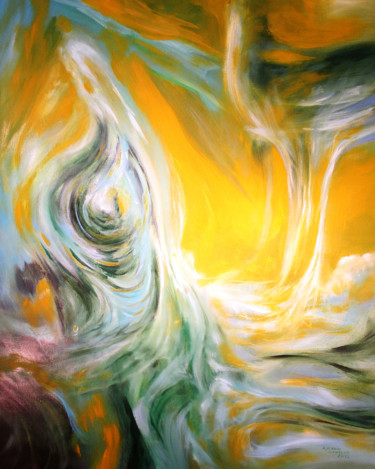 Peinture intitulée "Sans titre" par Langlet Fahrenheit, Œuvre d'art originale, Huile