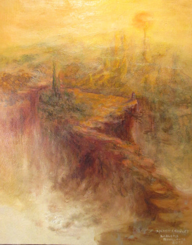 Peinture intitulée "Sablons bouillants" par Langlet Fahrenheit, Œuvre d'art originale, Huile