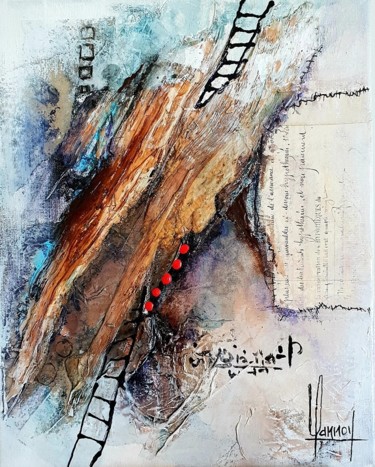 Peinture intitulée "le chemin" par Didier Lannoy, Œuvre d'art originale, Acrylique