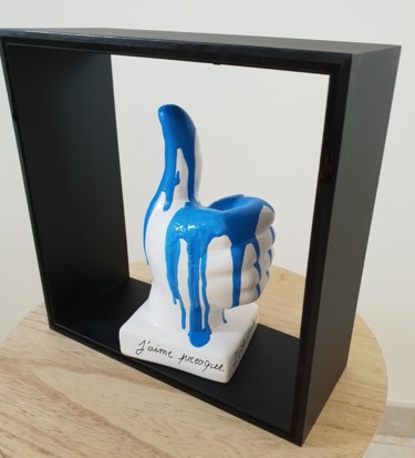 Sculpture titled "J'aime presque (I l…" by Didier Lannoy, Original Artwork, Ceramics