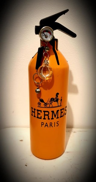 Sculpture intitulée "ring of fire HERMES" par Didier Lannoy, Œuvre d'art originale, Métaux