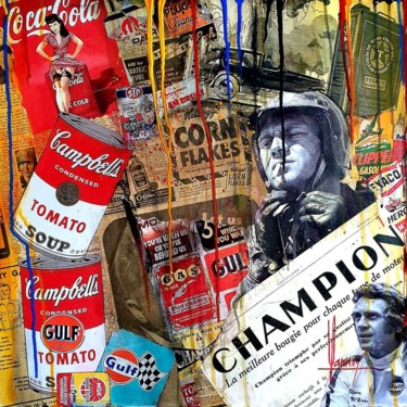 Peinture intitulée "CHAMPION" par Didier Lannoy, Œuvre d'art originale, Acrylique