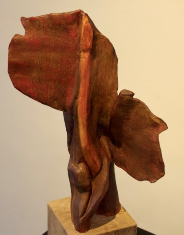 Skulptur mit dem Titel "En chemin" von Brigitte De Lanouvelle, Original-Kunstwerk, Terra cotta