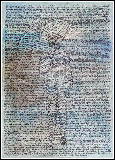 Malerei mit dem Titel "Ma plus belle amiti…" von Lanto R., Original-Kunstwerk, Tinte