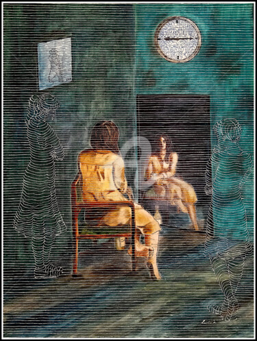 Painting titled "L'heure de la solit…" by Lanto R., Original Artwork, Acrylic