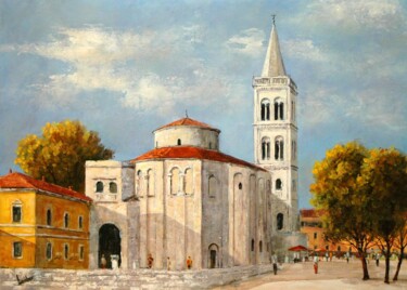 Pintura titulada "Morning in Zadar /…" por Gyorgy Lantos, Obra de arte original, Oleo