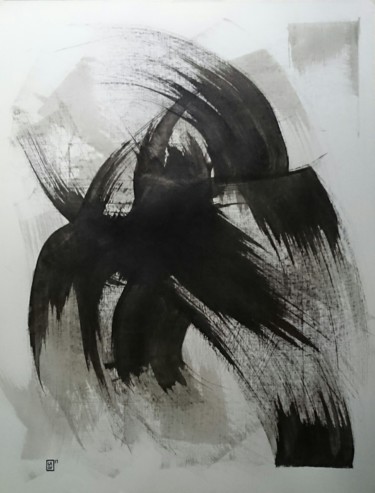 Desenho intitulada "Psychose : L094" por Laou, Obras de arte originais, Tinta