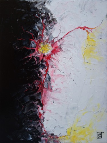 Painting titled "Éléments : L112" by Laou, Original Artwork, Acrylic