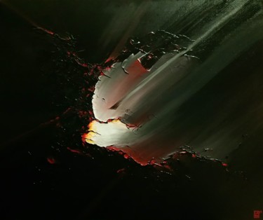 「Nova : L130」というタイトルの絵画 Laouによって, オリジナルのアートワーク, アクリル ウッドストレッチャーフレームにマウント