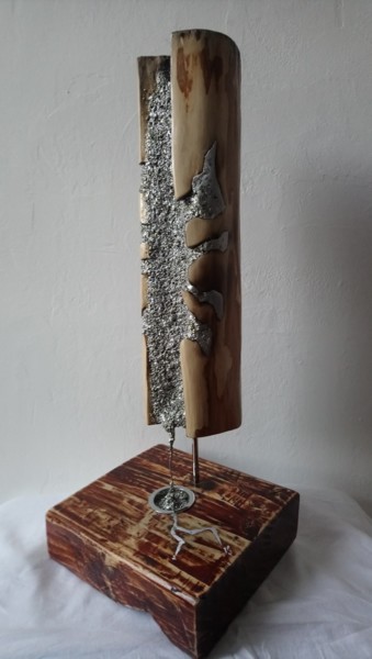 Sculpture titled "Extraction : L176" by Laou, Original Artwork, Metals
