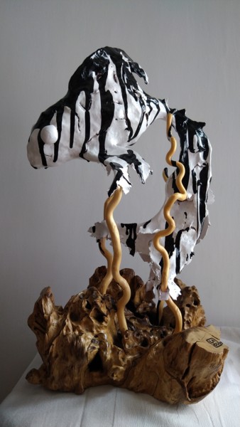 Skulptur mit dem Titel "Erika : L222" von Laou, Original-Kunstwerk, Terra cotta