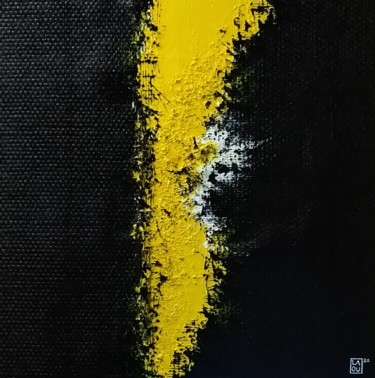 Painting titled "Agression : L288" by Laou, Original Artwork, Acrylic
