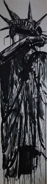 Pintura intitulada "La grande perdante…" por Laou, Obras de arte originais, Tinta
