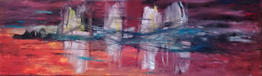 Painting titled "Mirage : L052" by Laou, Original Artwork, Acrylic