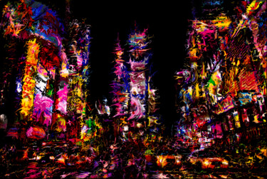 Digital Arts titled "TIMES SQUARE - NYC" by Eric Lapierre, Original Artwork, Digital Painting