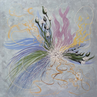 「Oil painting flower…」というタイトルの絵画 Tatiana Татьяна Lapina Лапинаによって, オリジナルのアートワーク, オイル