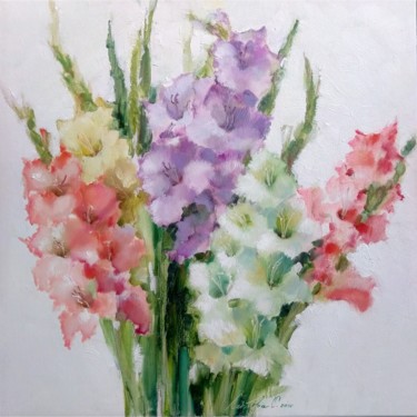 绘画 标题为“Танец цветов 3” 由Olha Laptieva, 原创艺术品, 油