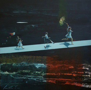 Картина под названием "Когда в жизни тольк…" - Olha Laptieva, Подлинное произведение искусства, Акрил