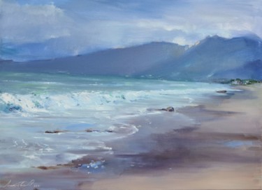 Painting titled "When the sea is near" by Olha Laptieva, Original Artwork, Oil