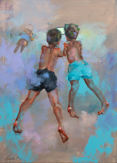 Brothers Peinture intitulée "Brothers" par Olha Laptieva, Œuvre d'art originale, Huile