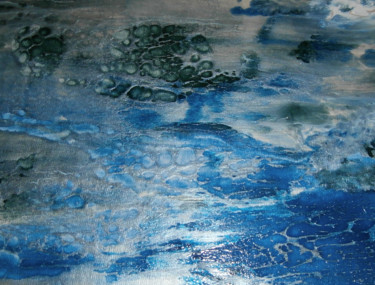Peinture intitulée "Avant la tempête" par Eveline Ghironi (khava), Œuvre d'art originale, Peinture vitrail