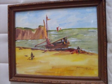 Painting titled "fin de journée" by Eveline Ghironi (khava), Original Artwork, Oil