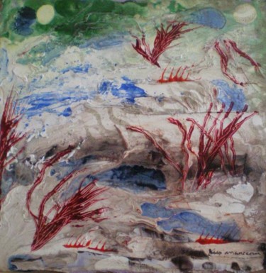 Peinture intitulée "marécages" par Eveline Ghironi (khava), Œuvre d'art originale, Huile