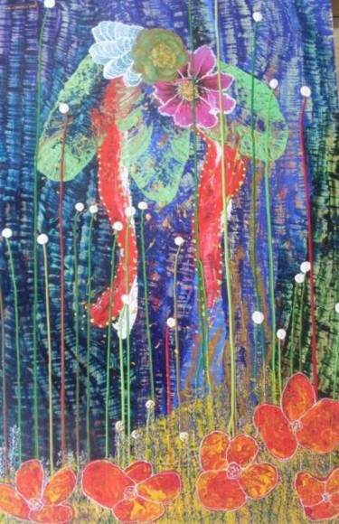 Peinture intitulée "Végétation improbab…" par Eveline Ghironi (khava), Œuvre d'art originale, Huile
