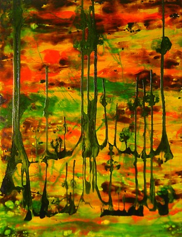 Картина под названием "automne" - Eveline Ghironi (khava), Подлинное произведение искусства, Другой