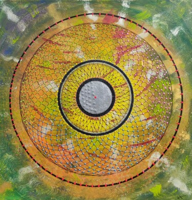 Peinture intitulée "Vibration" par Lara Lite Art, Œuvre d'art originale, Acrylique Monté sur Panneau de bois