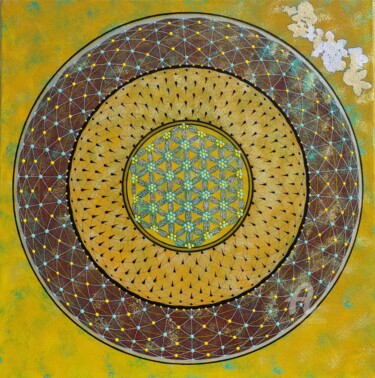 Schilderij getiteld "Alhambra" door Lara Lite Art, Origineel Kunstwerk, Acryl Gemonteerd op Houten paneel