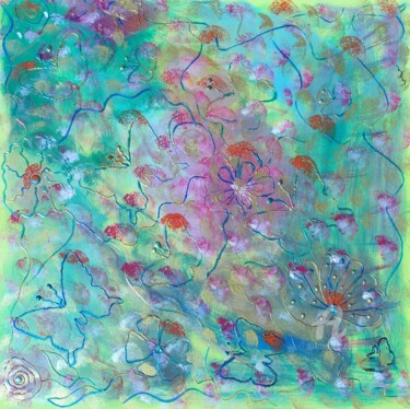 Pittura intitolato "Spring Time Joy" da Lara Lite Art, Opera d'arte originale, Acrilico Montato su Telaio per barella in leg…